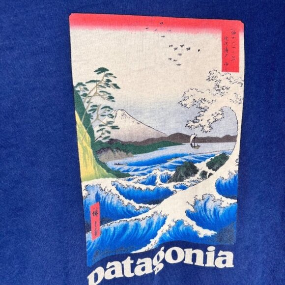 Patagonia Graphic Hiroshige Long Sleeve Organic Cotton Shirt - Picture 3 of 4